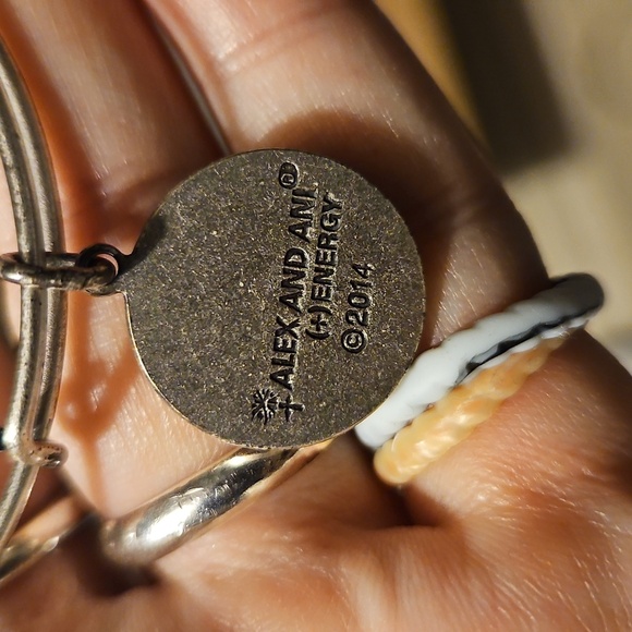 Elegant Gold and Silver Alex And Ani Bangle Set - Picture 2 of 5